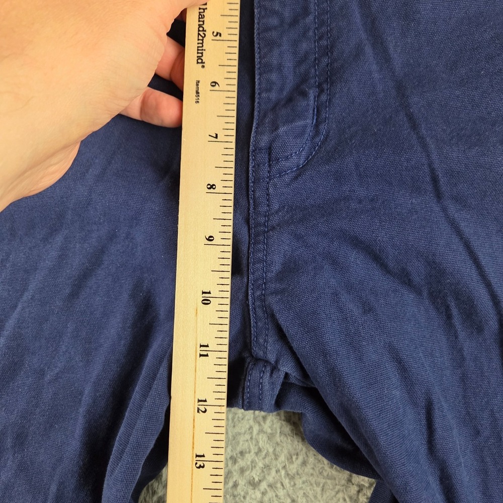 Peter Millar Crown Vintage Canvas Pants Mens 38 Blue Stretch Five Pocket Golf - Picture 4 of 12